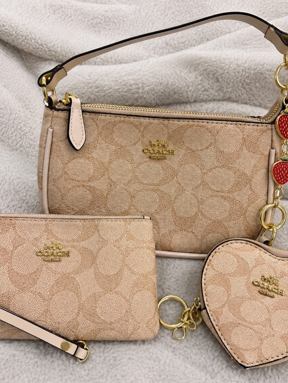 Coach 3-Piece Set – Beige/Cream